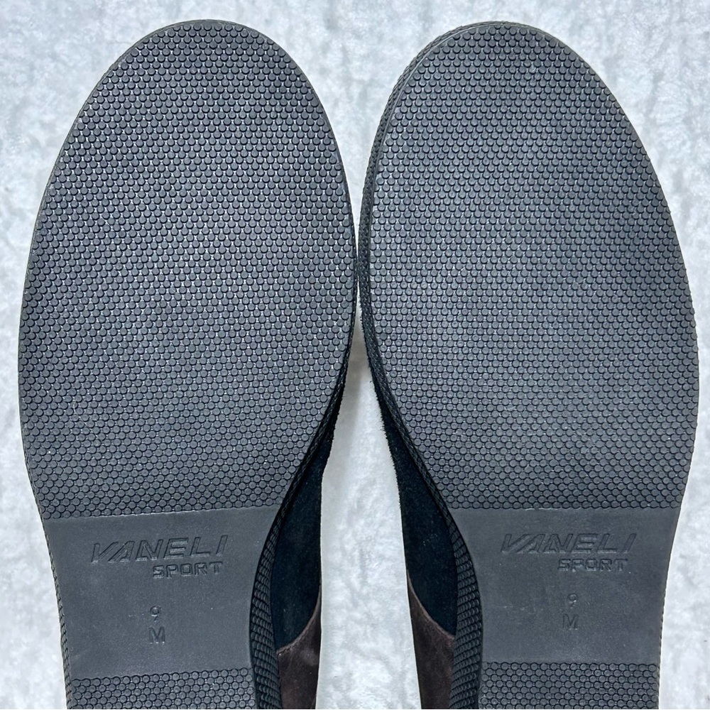 Vaneli Womens Grey/Black Suede Wedge Comfort Casual Walking Shoes SZ US 9M - Picture 9 of 12